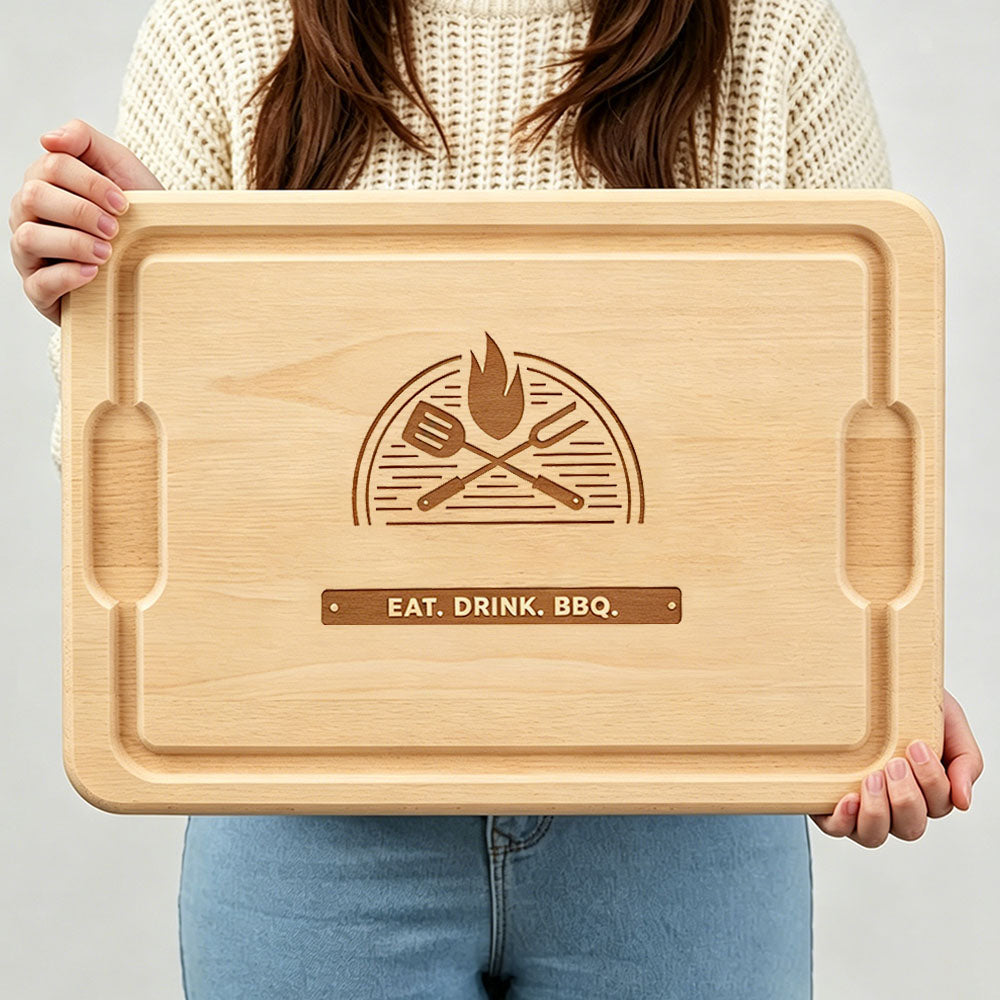The Grill Personalized Hardwood Cutting Board