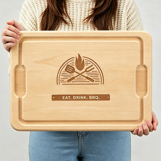 The Grill Personalized Hardwood Cutting Board