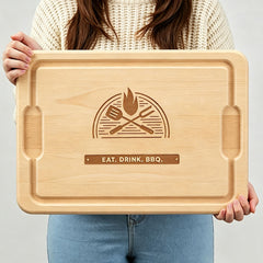 The Grill Personalized Hardwood Cutting Board