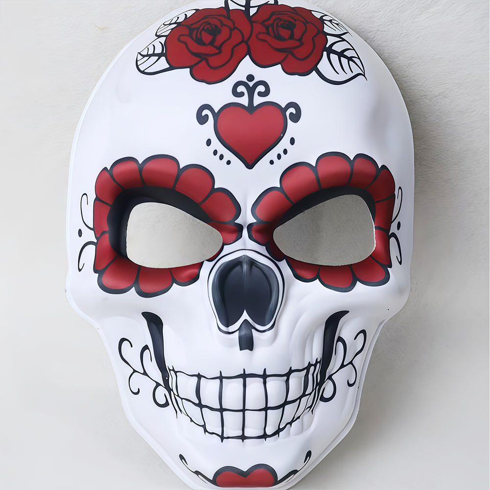 Halloween Skull Digital Printing Face Mask for Costume Party Dance Mask