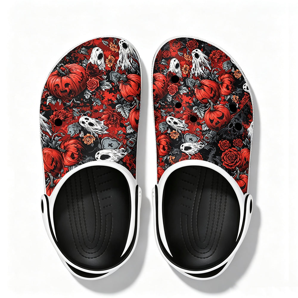 A variety of printed beach shoes with custom-designed shoe uppers