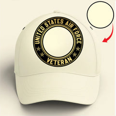 Custom US Marine Corps Veteran Rank & Service Years Baseball Cap