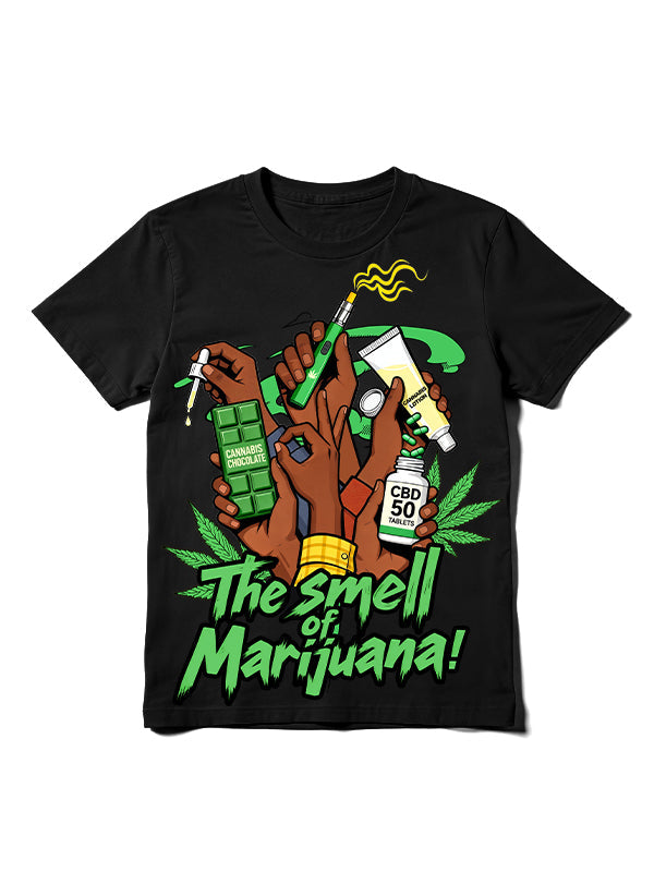 Vintage The Smell of Tobacco Smoking Hands Graphic T-Shirt