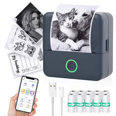 Mini Portable Bluetooth Thermal Printer | Inkless Pocket Sticker & Photo Printer for Notes, Lists & DIY Art