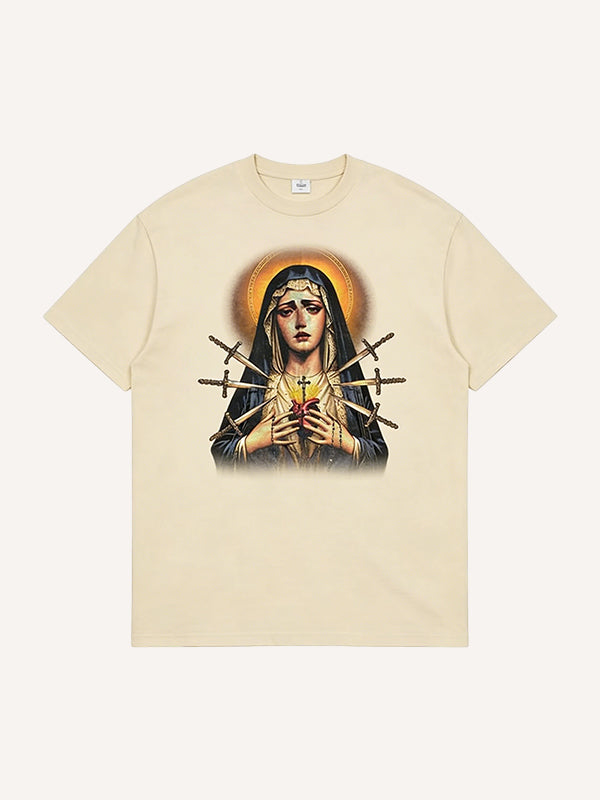 Sacred Heart Virgin Mary Graphic Tee