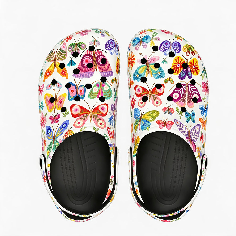 Customized Content beetle and flower slippers, casual outdoor couple-style slip-on shoes
