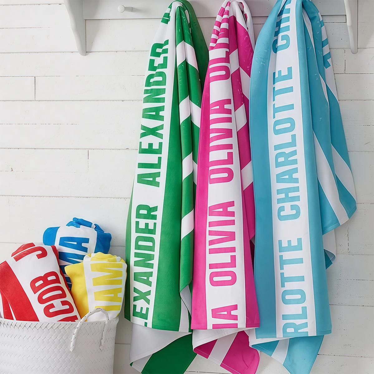 Classic Stripe Personalized 30x60 Beach Towel