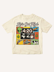 High-grade Cotton 420 Theme Printed Short Sleeve
