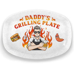 Good Food Made By You - Family Personalized Custom Platter - Father's Day, Gift For Dad, Grandpa