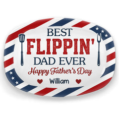 Custom Platter - Personalized Father's Day Birthday Gifts For Dad, Grandpa - Made With Love Served Proud