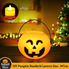 Halloween Portable Pumpkin LED Light - Candy Bucket