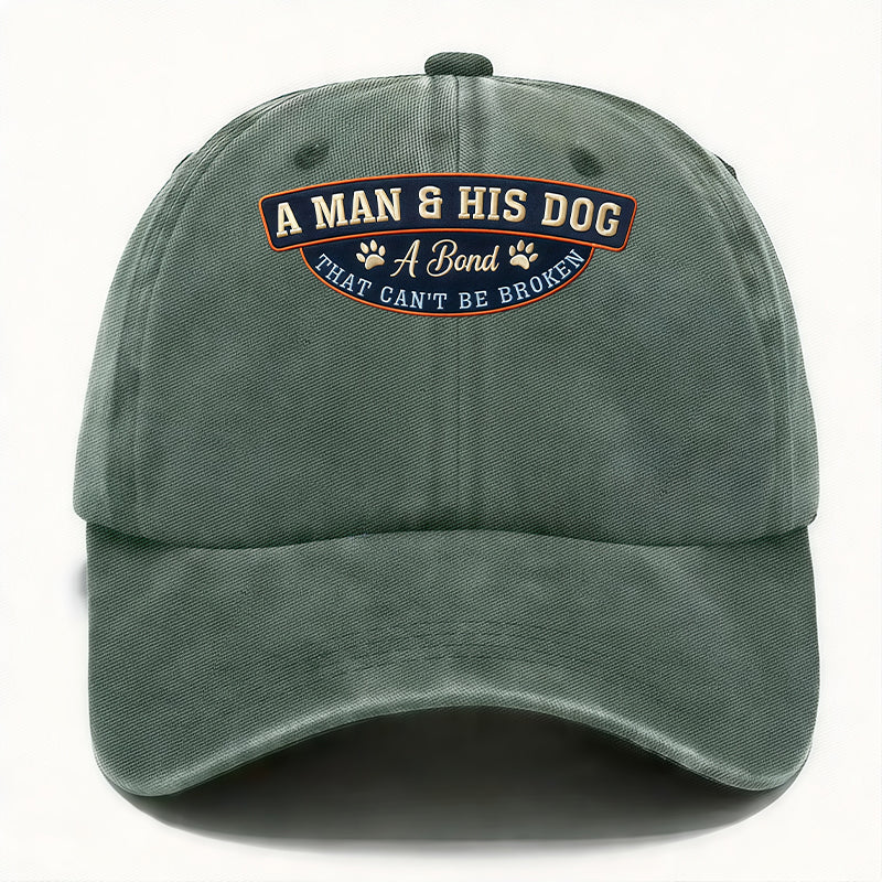 A MAN & HIS DOG Cap