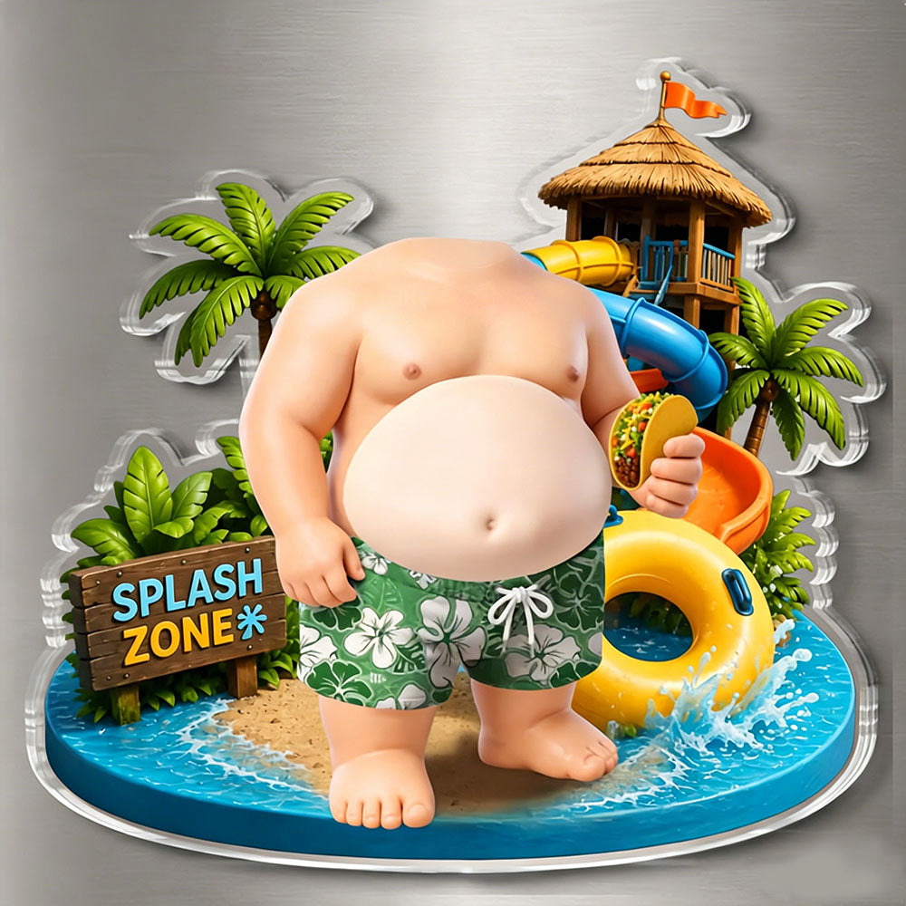 Living the Splash Life- Personalized Fridge Magnet