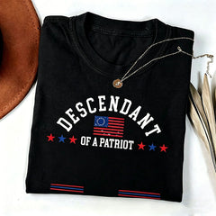 Personalized Descendant of a Patriot TShirt, Daughters of the American Revolution, Sons of the American Revolution Shirt