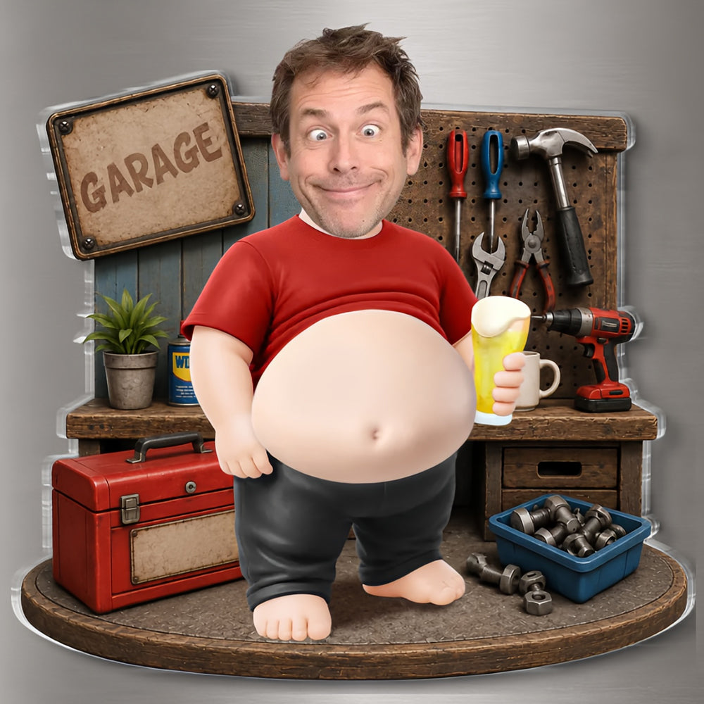 Garage Legend at Work– Personalized Father's Day Funny Gifts For Dad, Grandpa