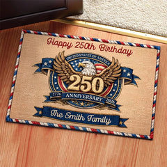 Custom Home Decor Decorative Mat-Personalized America 250th Anniversary Gifts-Honor The Spirit Within