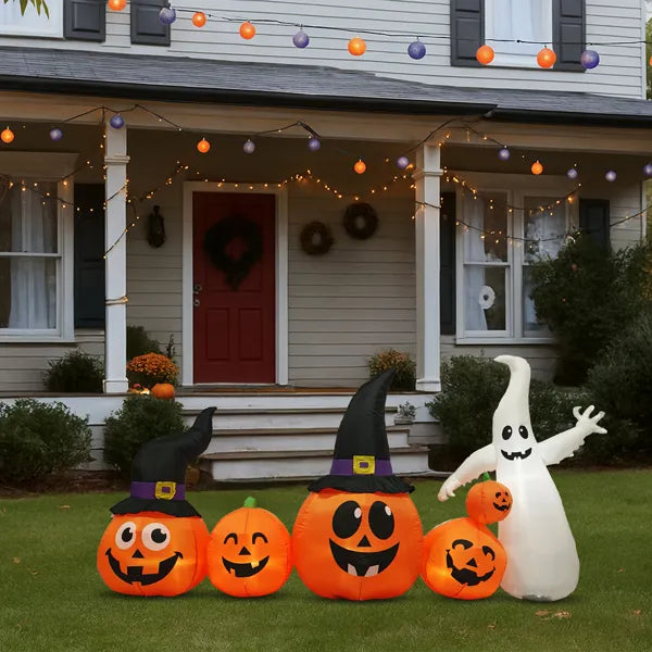 8 ft inflatable pumpkin patch - product photo 8 of 10