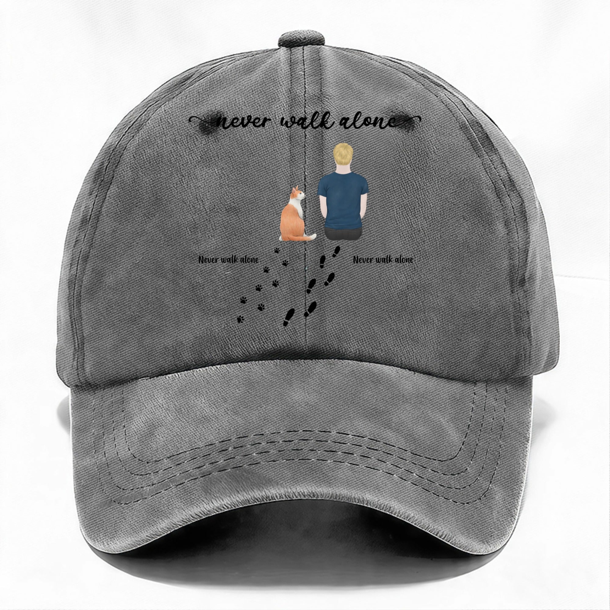 Custom Never walk alone Cap
