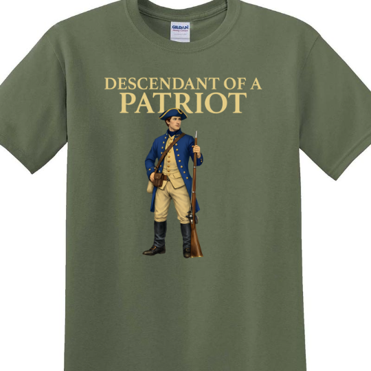 Custom Name Descendant of a Patriot Dark Shirt | Personalized 250 Years USA Sweatshirt | Patriotic Tee