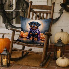 rottweiler puppy halloween throw pillow with insert - product photo 3 of 8