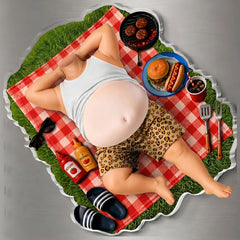 Living the Grill Life– Personalized Father's Day Funny Gifts For Dad, Grandpa
