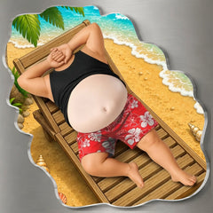 Livin' the Easy Beach Life– Personalized Father's Day Funny Gifts For Dad, Grandpa