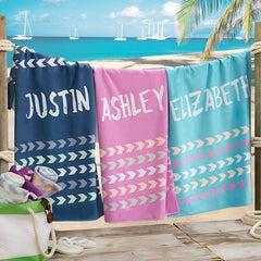 Tribal Inspired Name Personalized 30x60 Beach Towel
