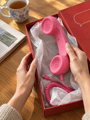 Retro Smartphone Handset - Vintage Telephone Receiver For iPhone And Android Calls - USB-C, Lightning Or 3.5 mm