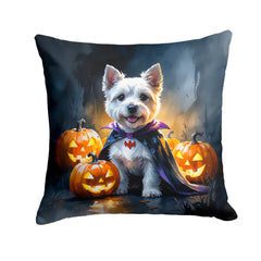 west highland terrier halloween throw pillow with insert - product photo 8 of 8