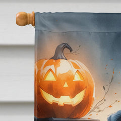black pug puppy halloween house flag - product photo 3 of 8