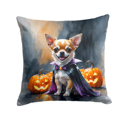chihuahua puppy halloween throw pillow with insert 18 Inch