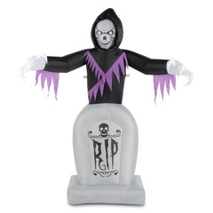 grim reaper and gravestone inflatable 6 Ft