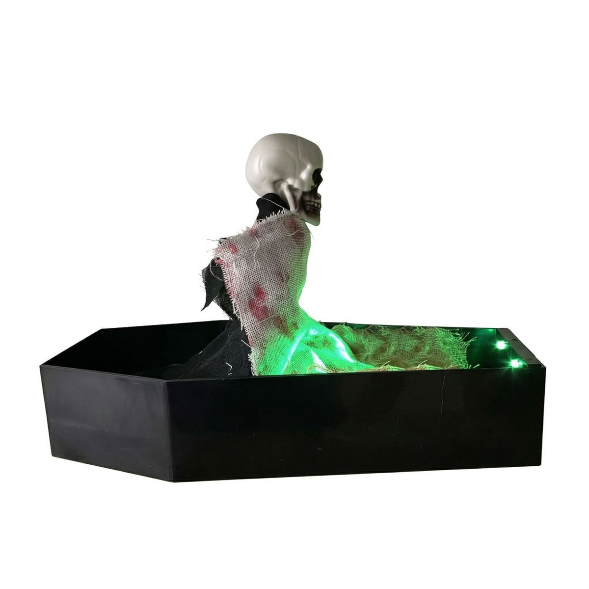 Halloween voice-controlled coffin skeleton motion props