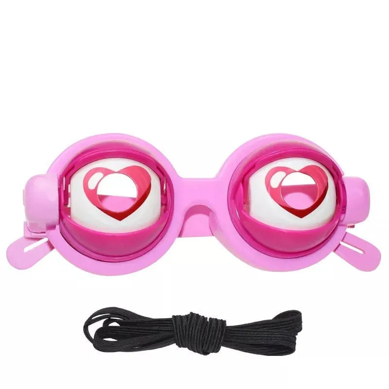 Pink googly eyes funny props glasses