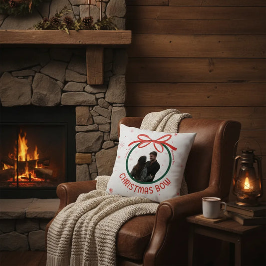 Christmas Bow Pillow