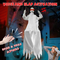 45 inch hanging doll that swings, moans and glows red eyes on sound or a slap - product photo 3 of 10