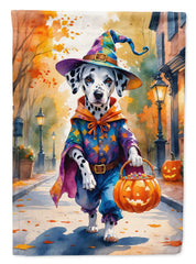 dalmatian trick or treat halloween house flag 28 x 40 Inch