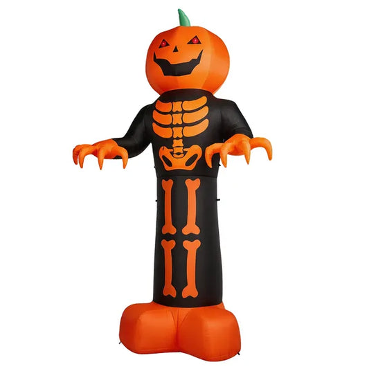 12 ft inflatable grim reaper and skeleton scene - product photo 2 of 6