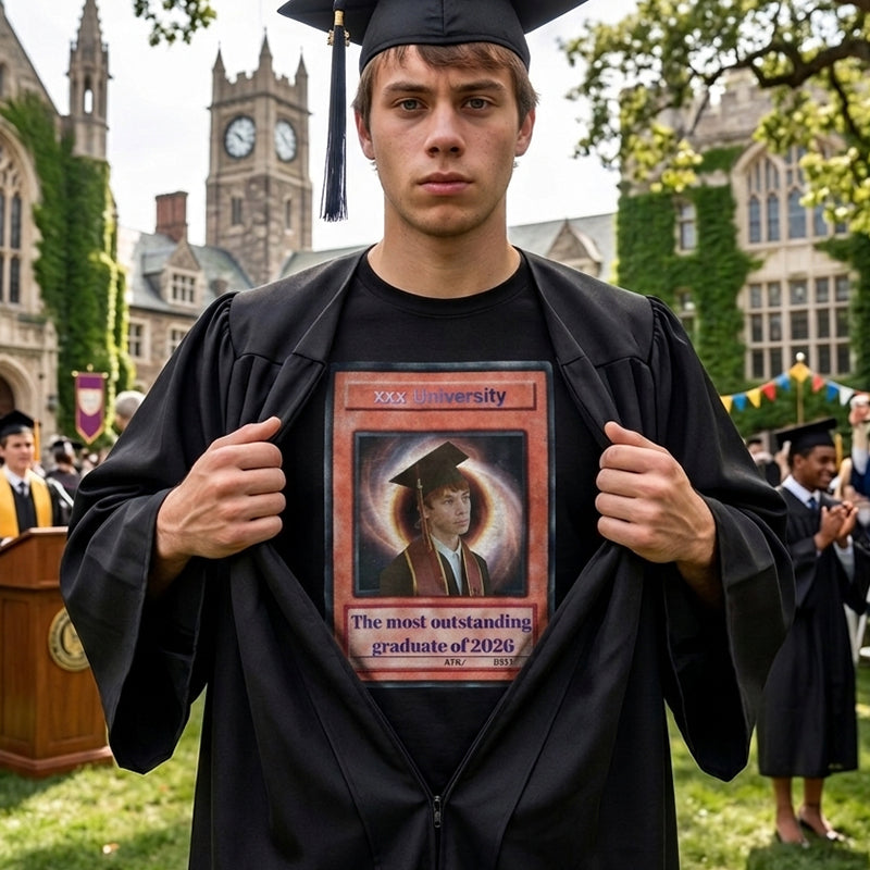 Personalized graduation season gifts: photo T-shirts for family and friends