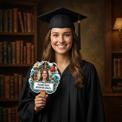 Custom Vintage Pirate Photo Graduation Gift - Personalized Graduation Fan