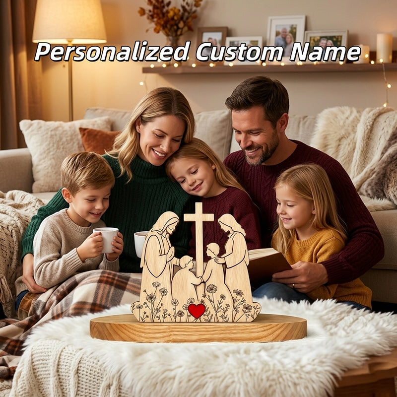 Personalized Custom Name Wooden Decor – DIY Engraved Wood Plaque Gift for Parents, Grandparents, and Friends