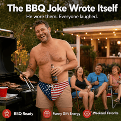 Men’s Patriotic American Flag Swim Briefs – Stars & Stripes Beachwear