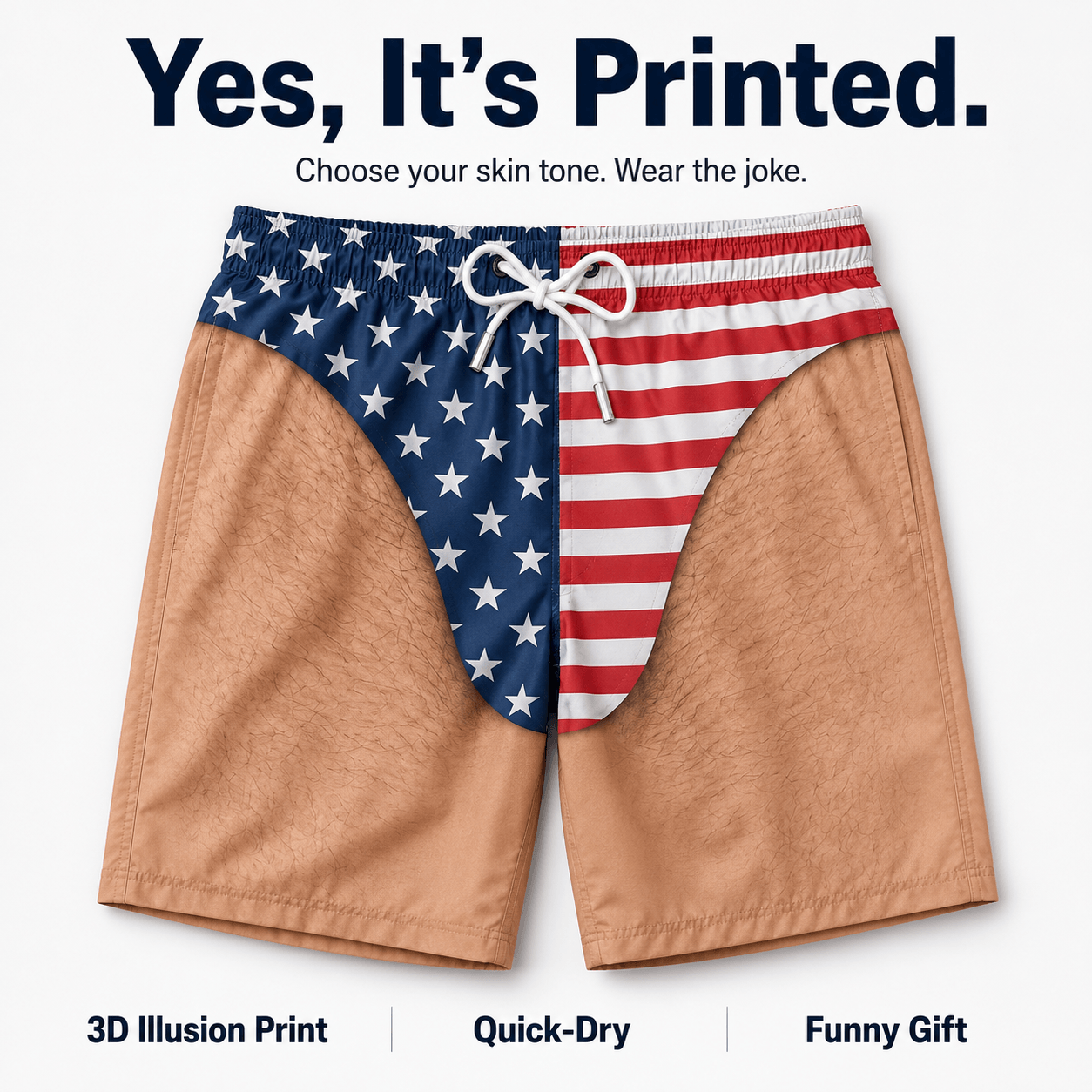 Men’s Patriotic American Flag Swim Briefs – Stars & Stripes Beachwear