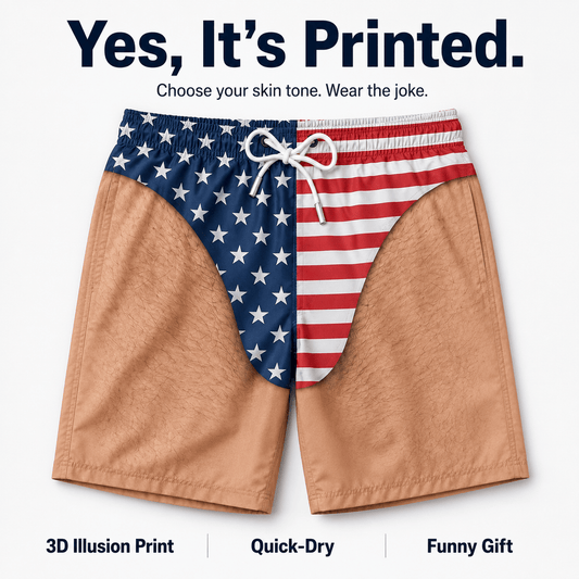 Men’s Patriotic American Flag Swim Briefs – Stars & Stripes Beachwear