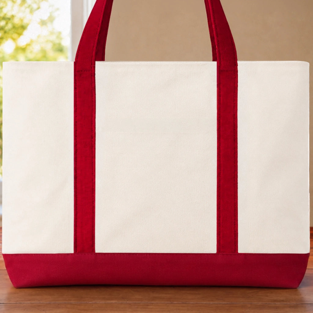 Custom Canvas Tote Bag - Personalized Summer Vacation And Travel Gifts For Mom, Dad, Brother, Sister - Sea Days Best Days