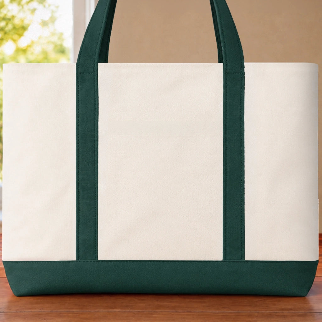 Custom Canvas Tote Bag - Personalized Summer Vacation And Travel Gifts For Mom, Dad, Brother, Sister - Sea Days Best Days