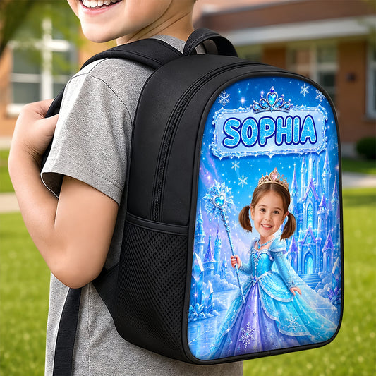 Custom Photo Kids Front Printed Backpack - Personalized Back To School Gifts For Kids - Believe In Your Magic