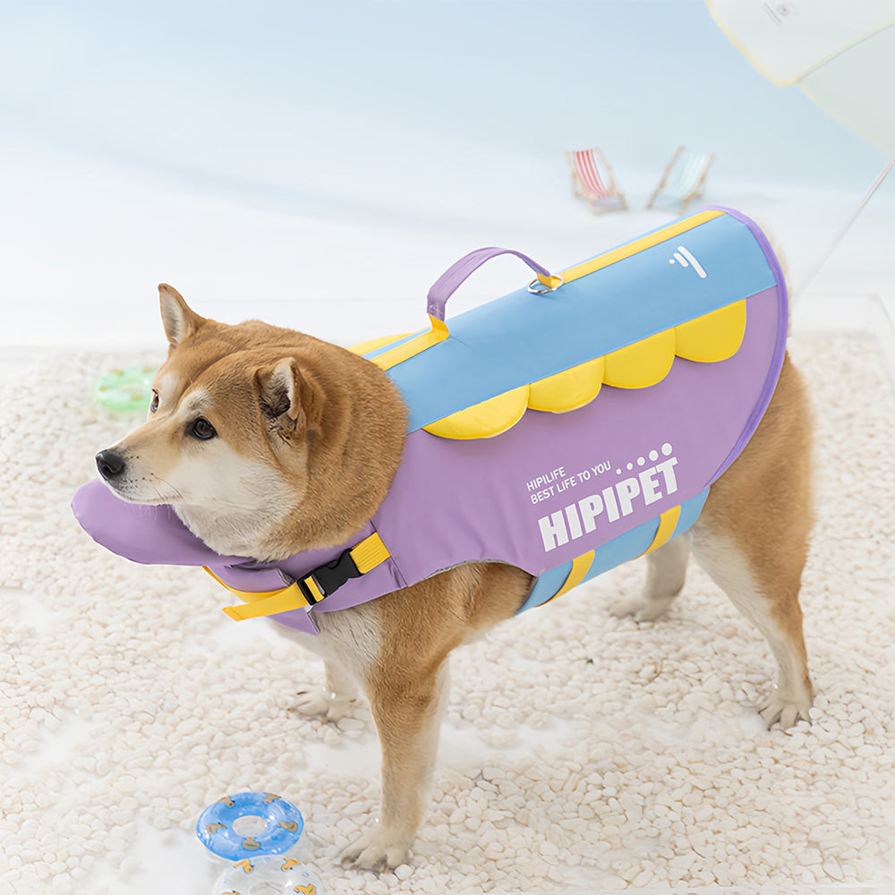 Summer dog life jacket with super buoyancy dog swimming suit for small, medium and large-sized dogs Golden retriever swimming