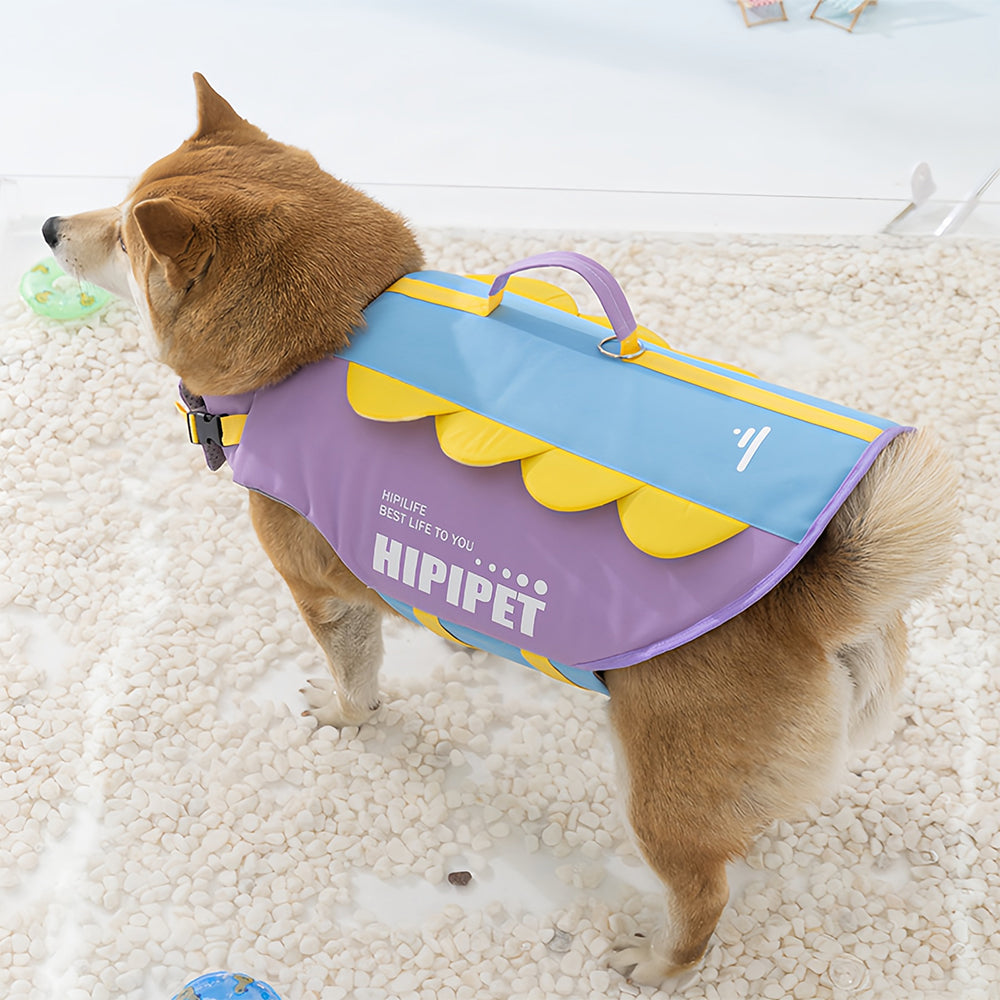 Summer dog life jacket with super buoyancy dog swimming suit for small, medium and large-sized dogs Golden retriever swimming