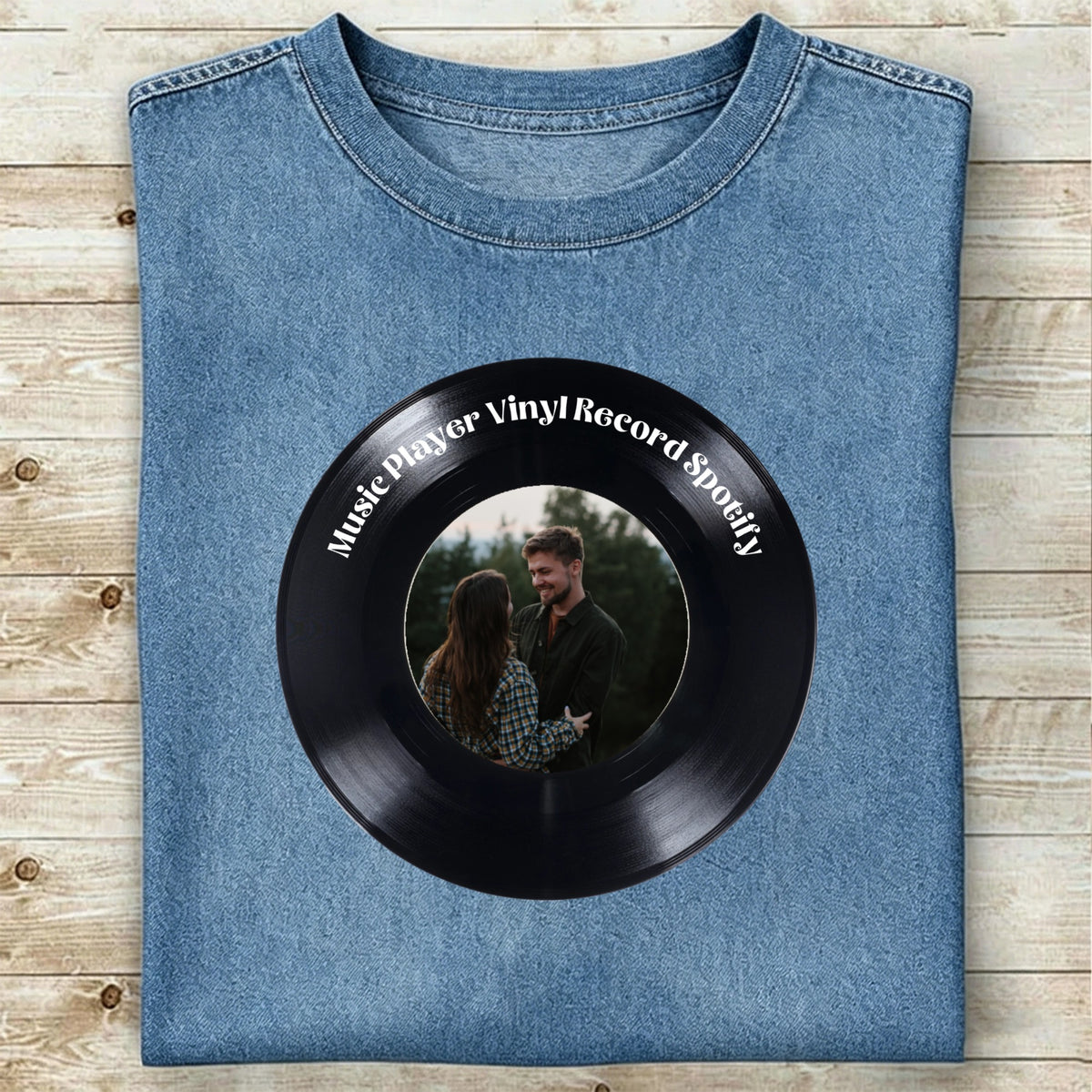 Custom Music Player Vinyl Record Spotify T-shirts